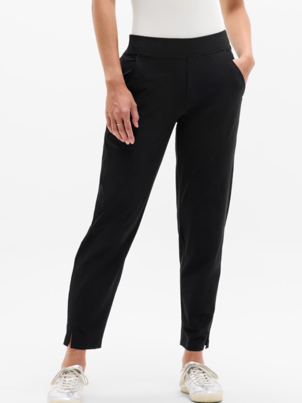 Athleta Brooklyn Mid Rise Ankle Pants Black Size 12